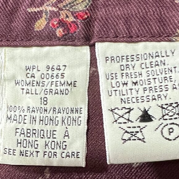 📌Eddie Bauer Floral Maxi Plus Size Rayon Skirt with Pockets - Picture 14 of 15